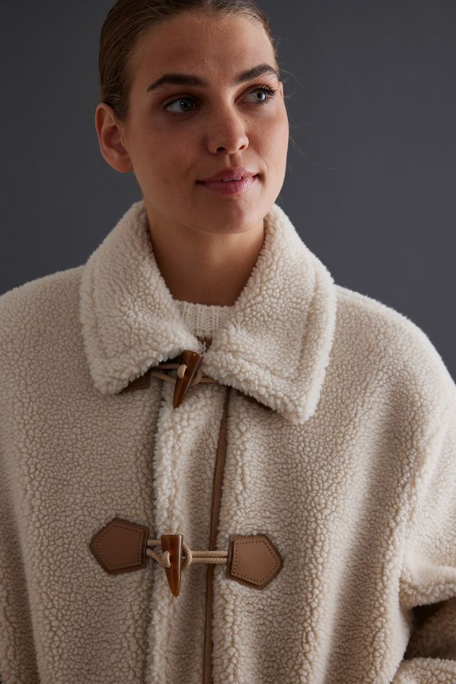 Faux Suede Sherpa Jacket #4