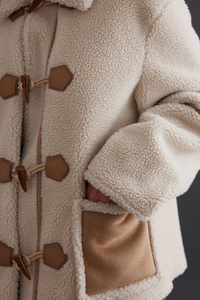 Faux Suede Sherpa Jacket #9