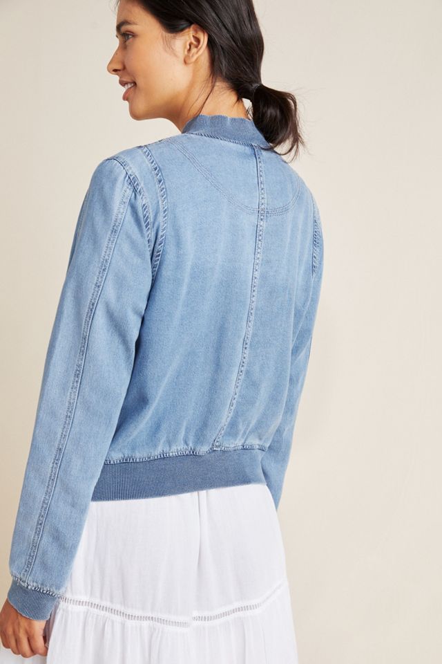 Pilcro Chambray Bomber Jacket #1
