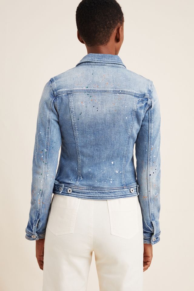 Pilcro Paint-Splattered Denim Jacket | Anthropologie