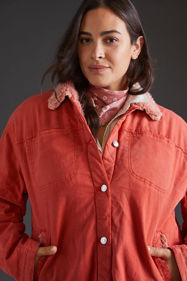 Pilcro Sherpa Shirt Jacket #6
