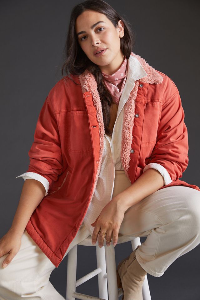 Pilcro Sherpa Shirt Jacket #3