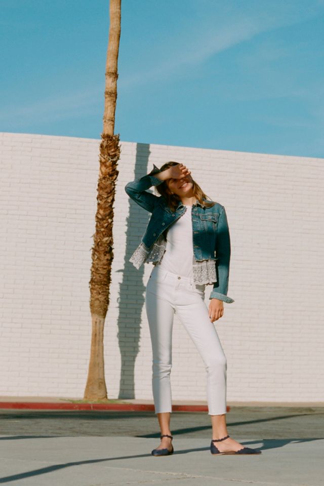 Pilcro Eyelet Denim Jacket #4