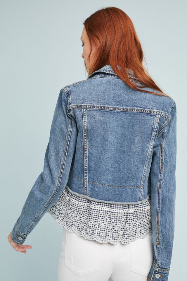Pilcro Eyelet Denim Jacket #2