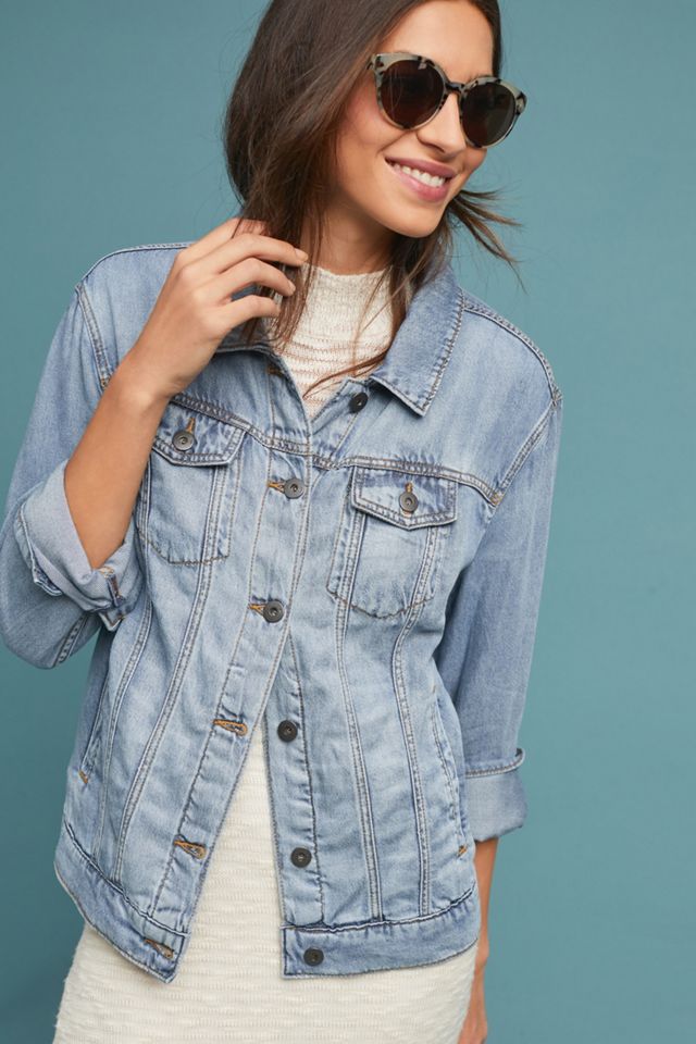 Pilcro Boyfriend Denim Trucker Jacket