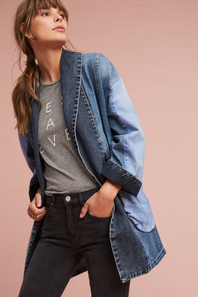 Pilcro Jadira Denim Kimono Jacket #1
