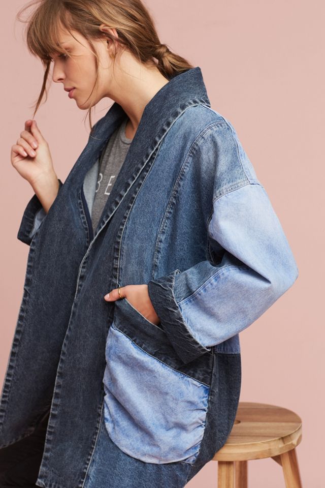 Pilcro Jadira Denim Kimono Jacket #3