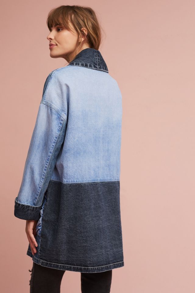 Pilcro Jadira Denim Kimono Jacket #4
