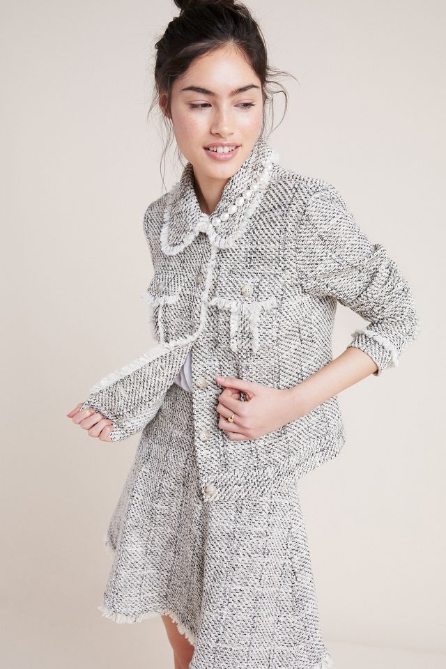 Anthropologie tweed clearance jacket