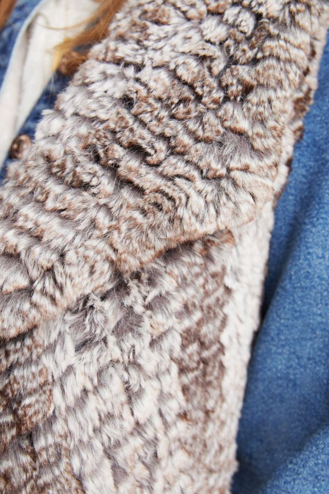 Jacquie Draped Faux Fur Vest #2