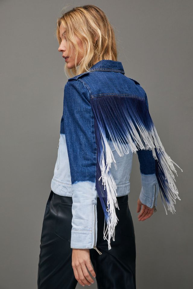 Annika Dip-Dyed Moto Jacket #1