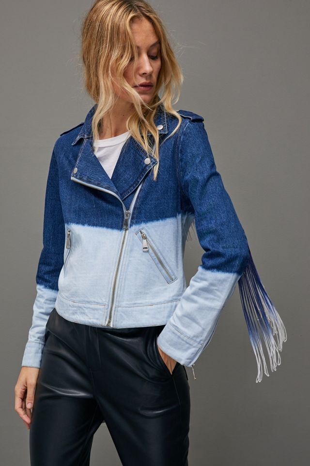 Annika Dip-Dyed Moto Jacket #2