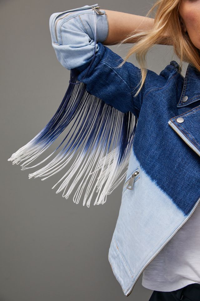 Annika Dip-Dyed Moto Jacket #4