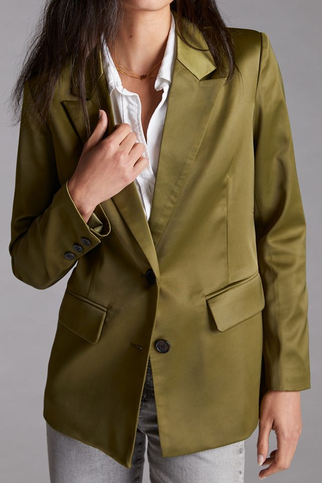 Sleek Satin Blazer #3