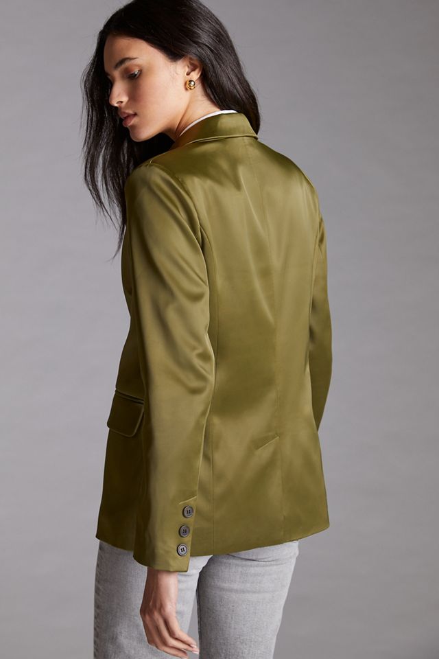 Sleek Satin Blazer #4