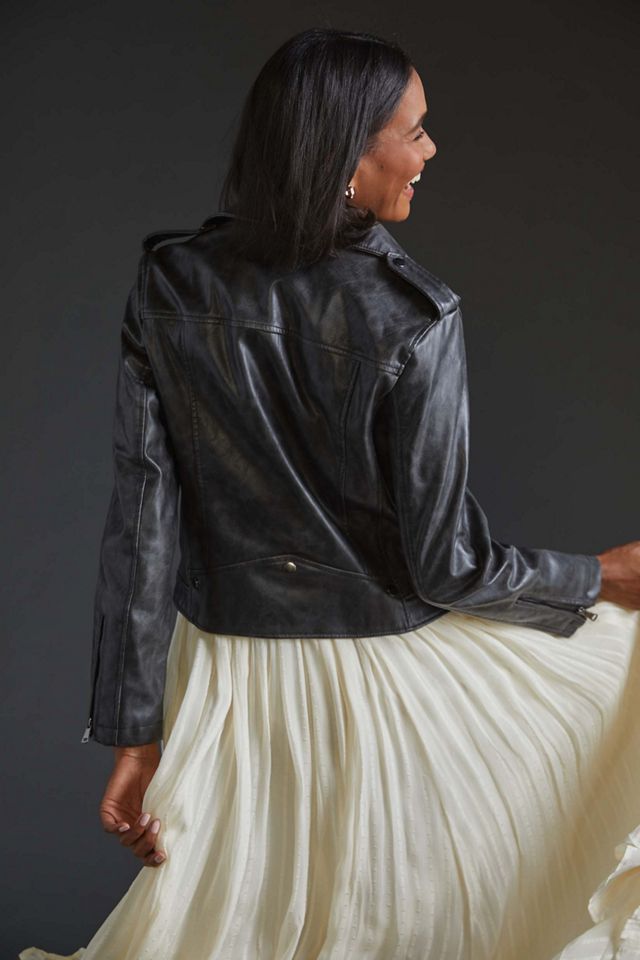 Faux Leather Moto Jacket #2