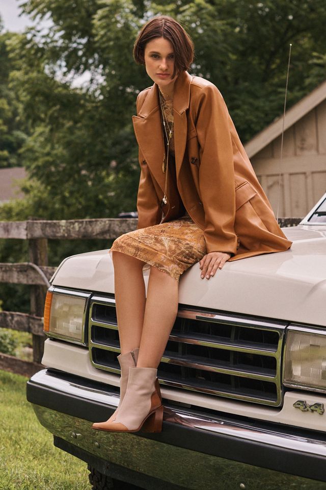 Avec Les Filles Faux Leather Blazer #1