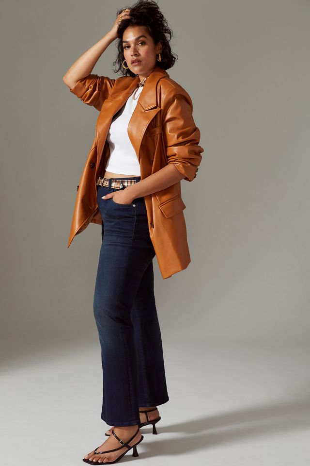 Avec Les Filles Faux Leather Blazer #3