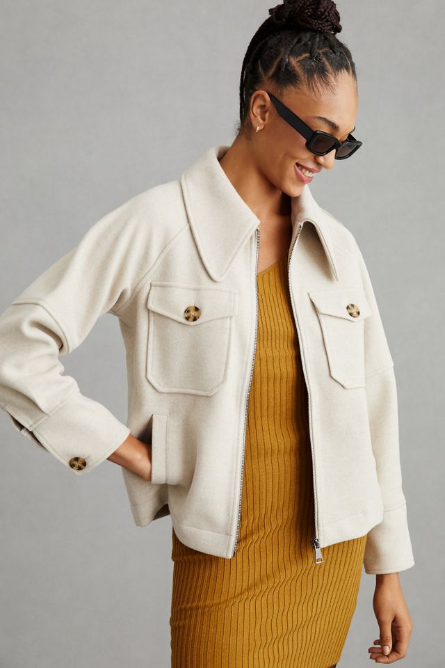 Avec Les Filles DoubleKnit Shirt Jacket Anthropologie