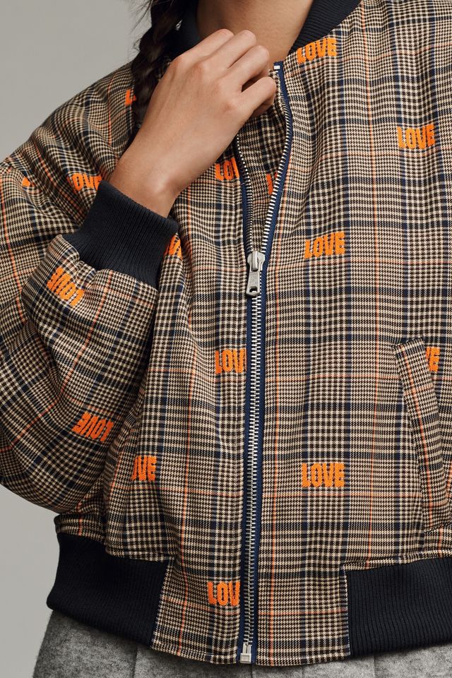 Avec Les Filles Embroidered Love Bomber Jacket #2