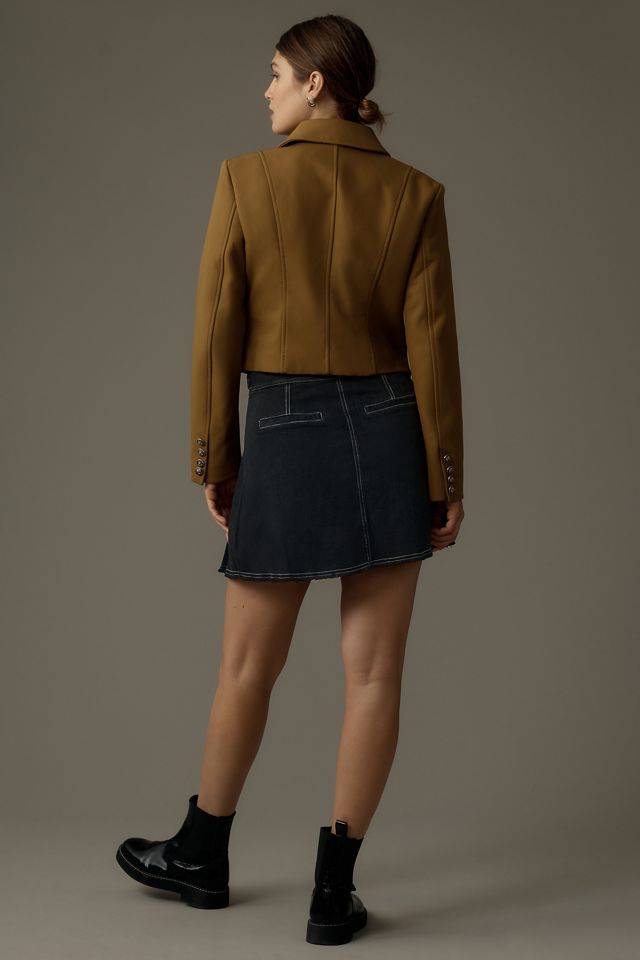 Avec Les Filles Ponte Military Blazer #2