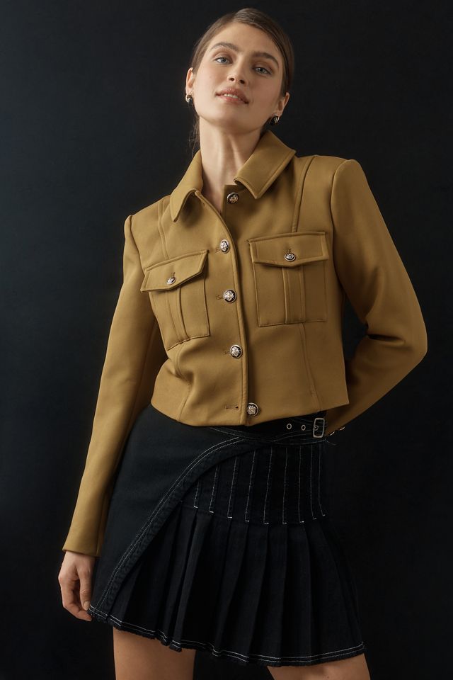 Avec Les Filles Ponte Military Blazer #3