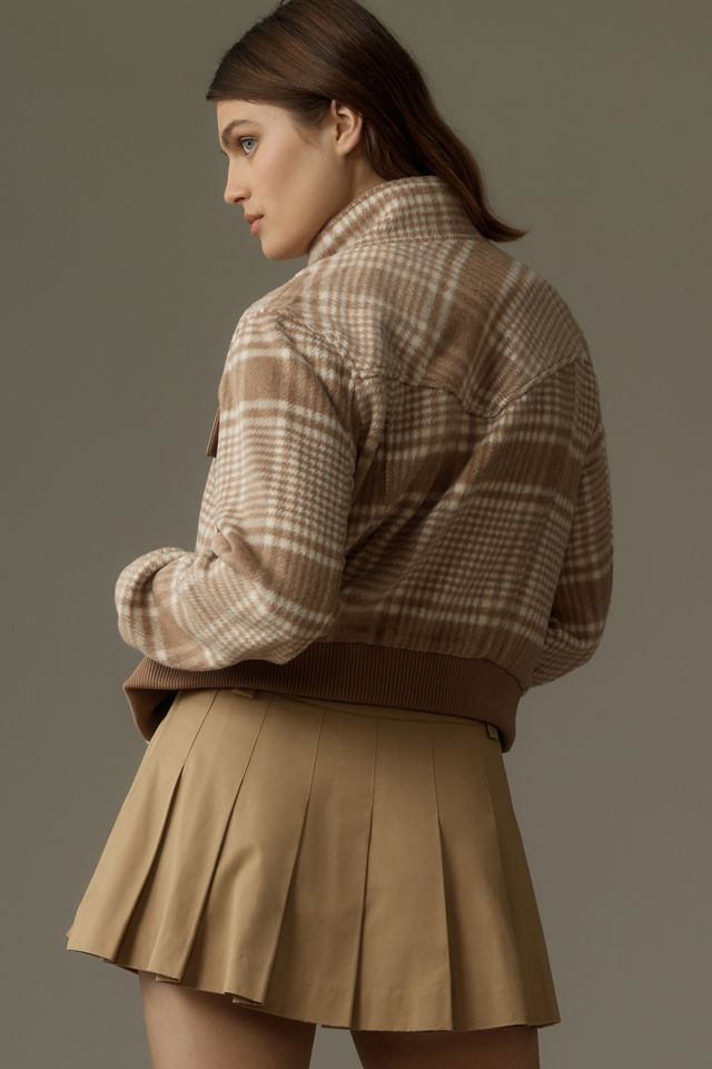 Avec Les Filles Plaid Bomber Jacket #1