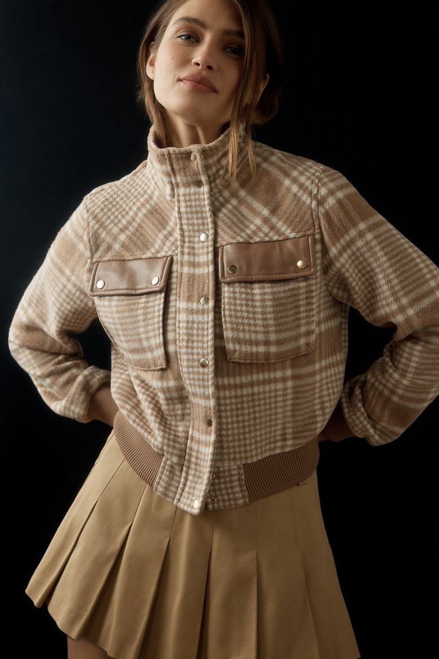 Avec Les Filles Plaid Bomber Jacket #2