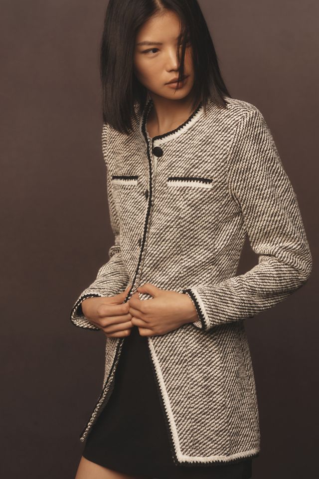 Avec Les Filles Tweed Blazer Jacket #1