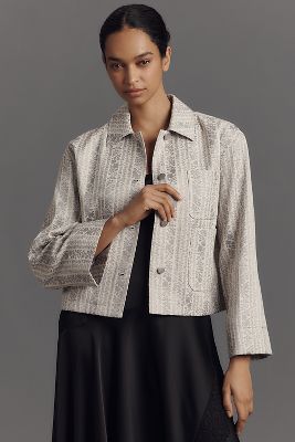 AVEC LES FILLES JACQUARD CHORE JACKET 
