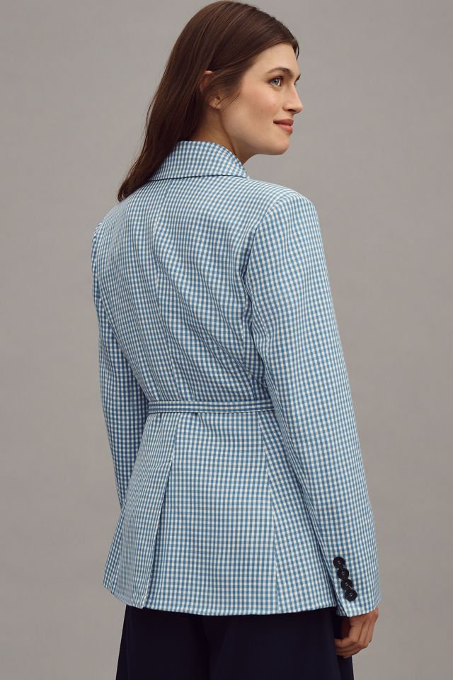 Avec Les Filles Double-Breasted Belted Blazer #1