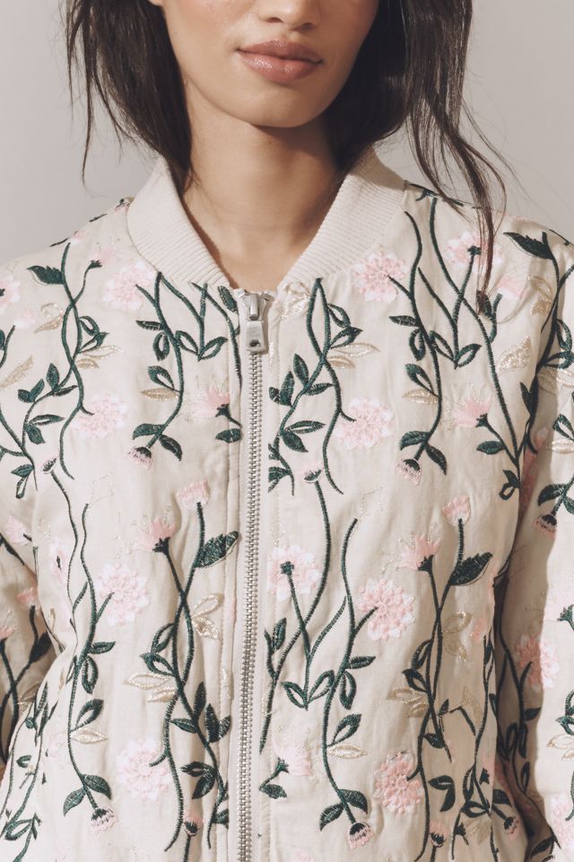 Avec Les Filles Floral Bomber Jacket #1