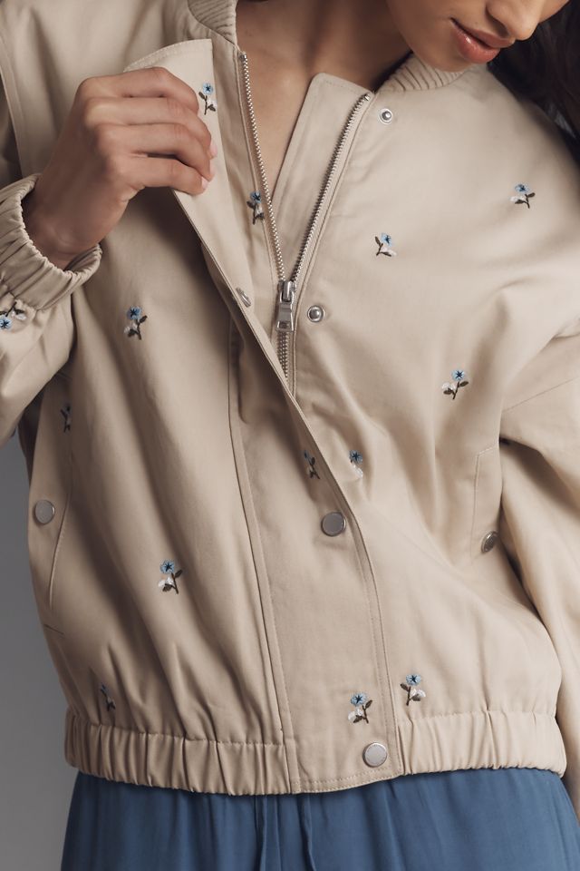 Avec Les Filles Embroidered Bomber Jacket #1