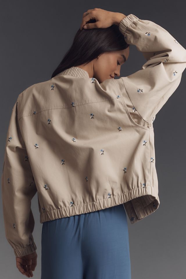 Avec Les Filles Embroidered Bomber Jacket #2