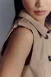 Avec Les Filles Cropped Trench Vest