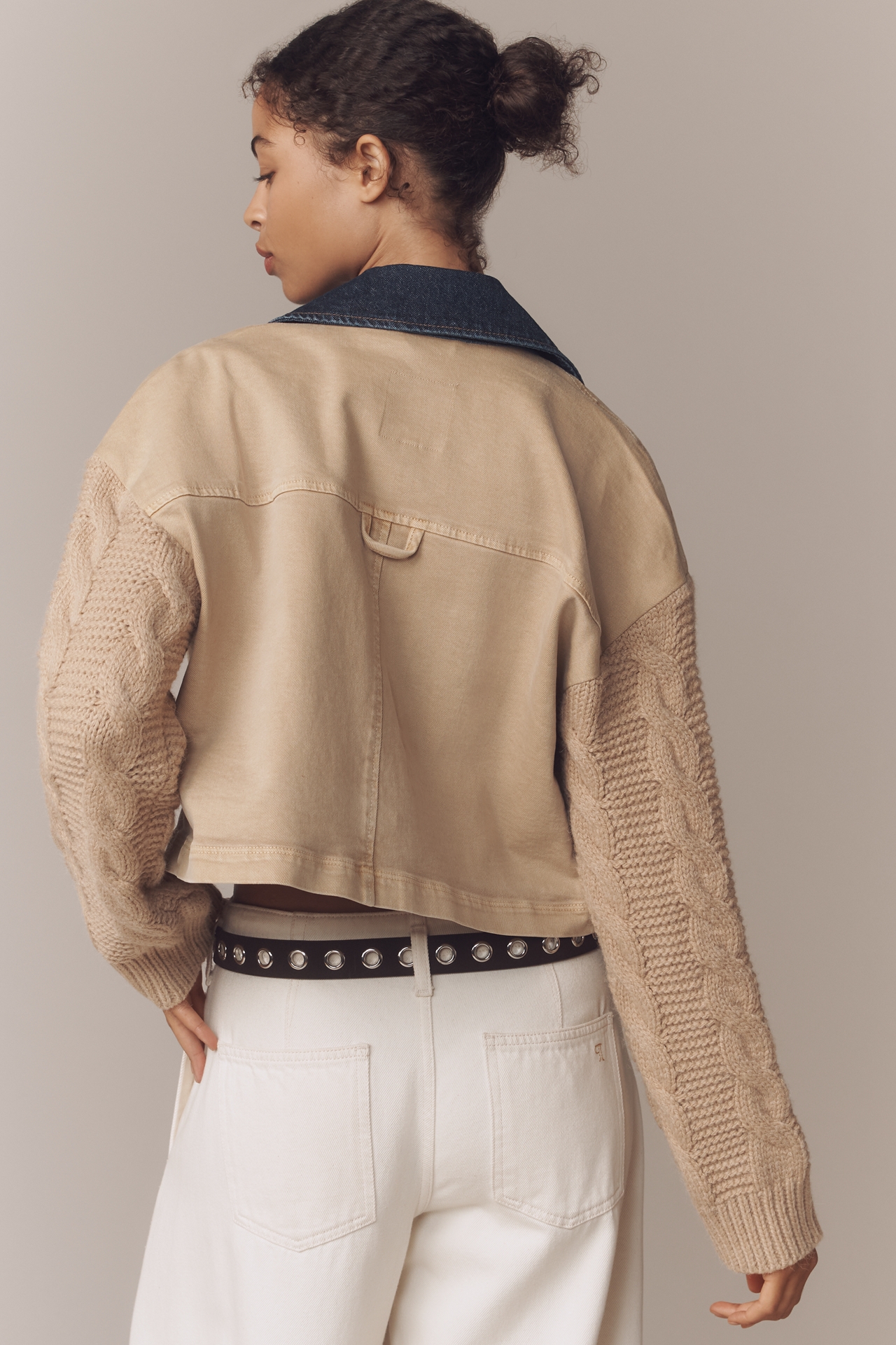 Avec Les Filles Crop Chore Jacket