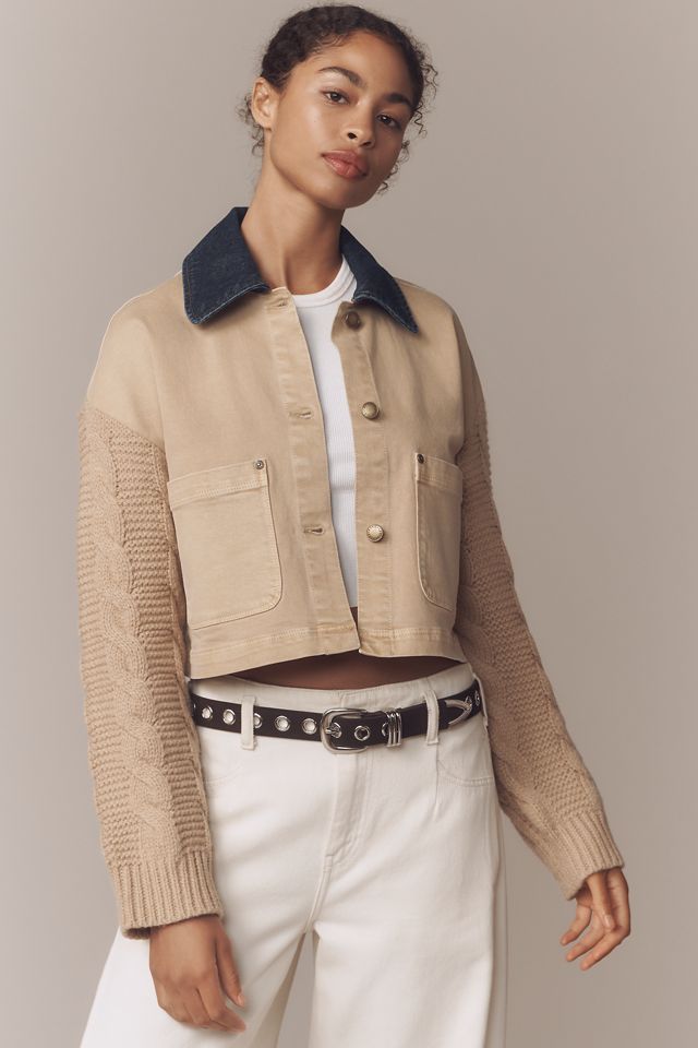 Avec Les Filles Crop Chore Jacket