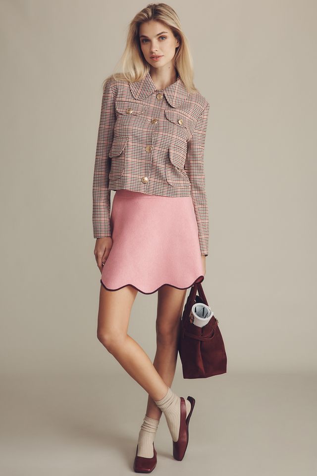 Avec Les Filles Plaid Lady Jacket