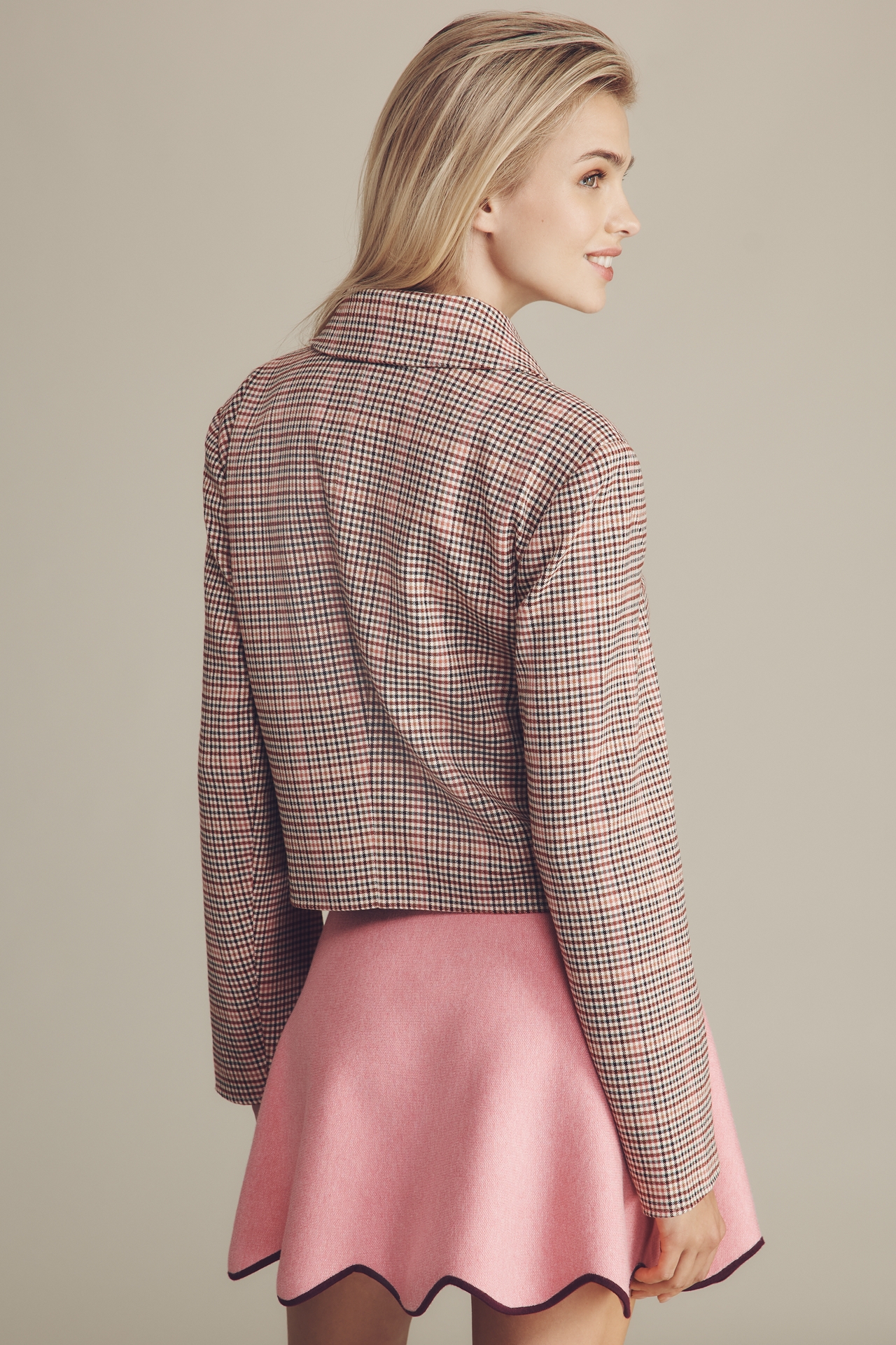 Avec Les Filles Plaid Lady Jacket