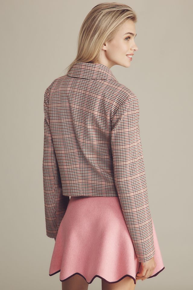 Avec Les Filles Plaid Lady Jacket