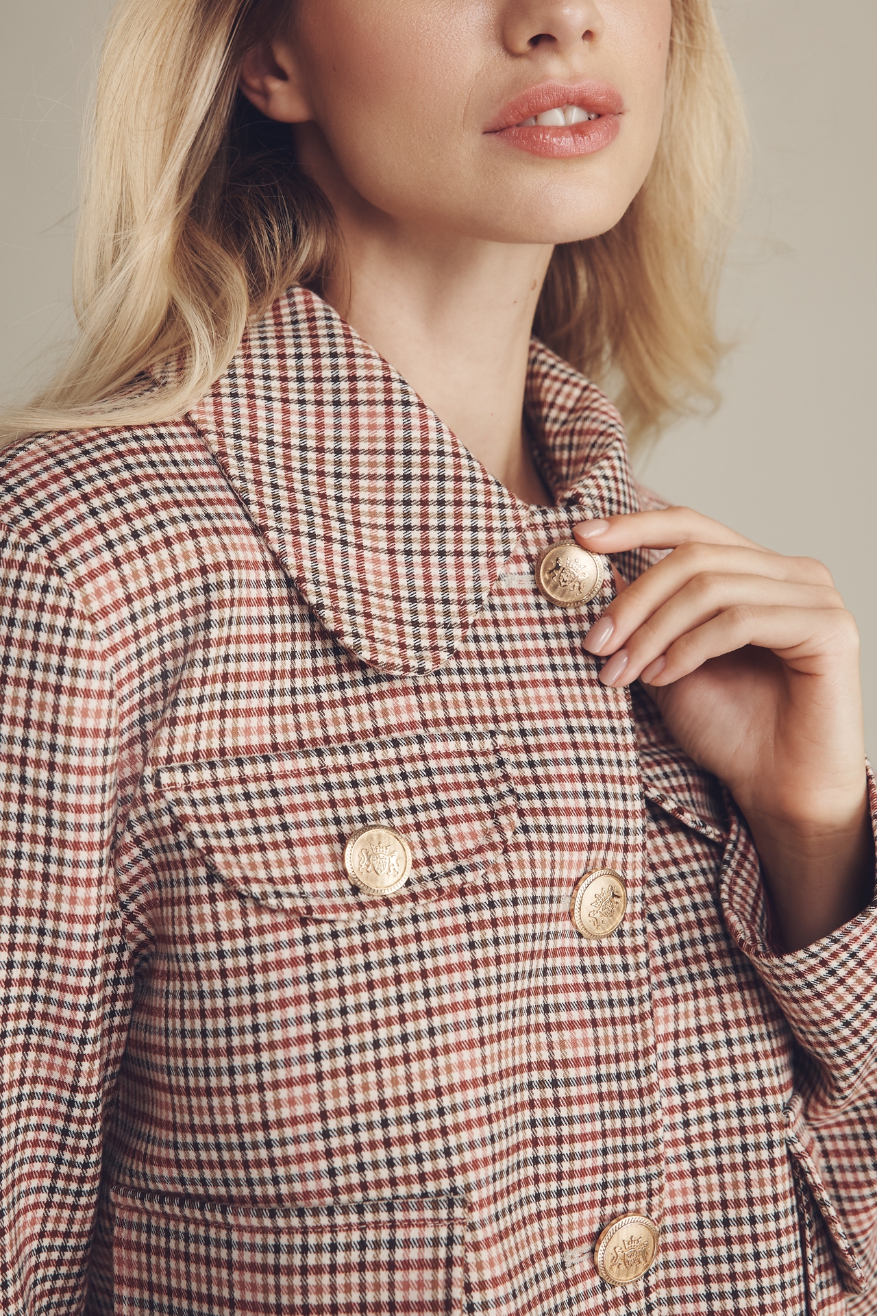 Avec Les Filles Plaid Lady Jacket