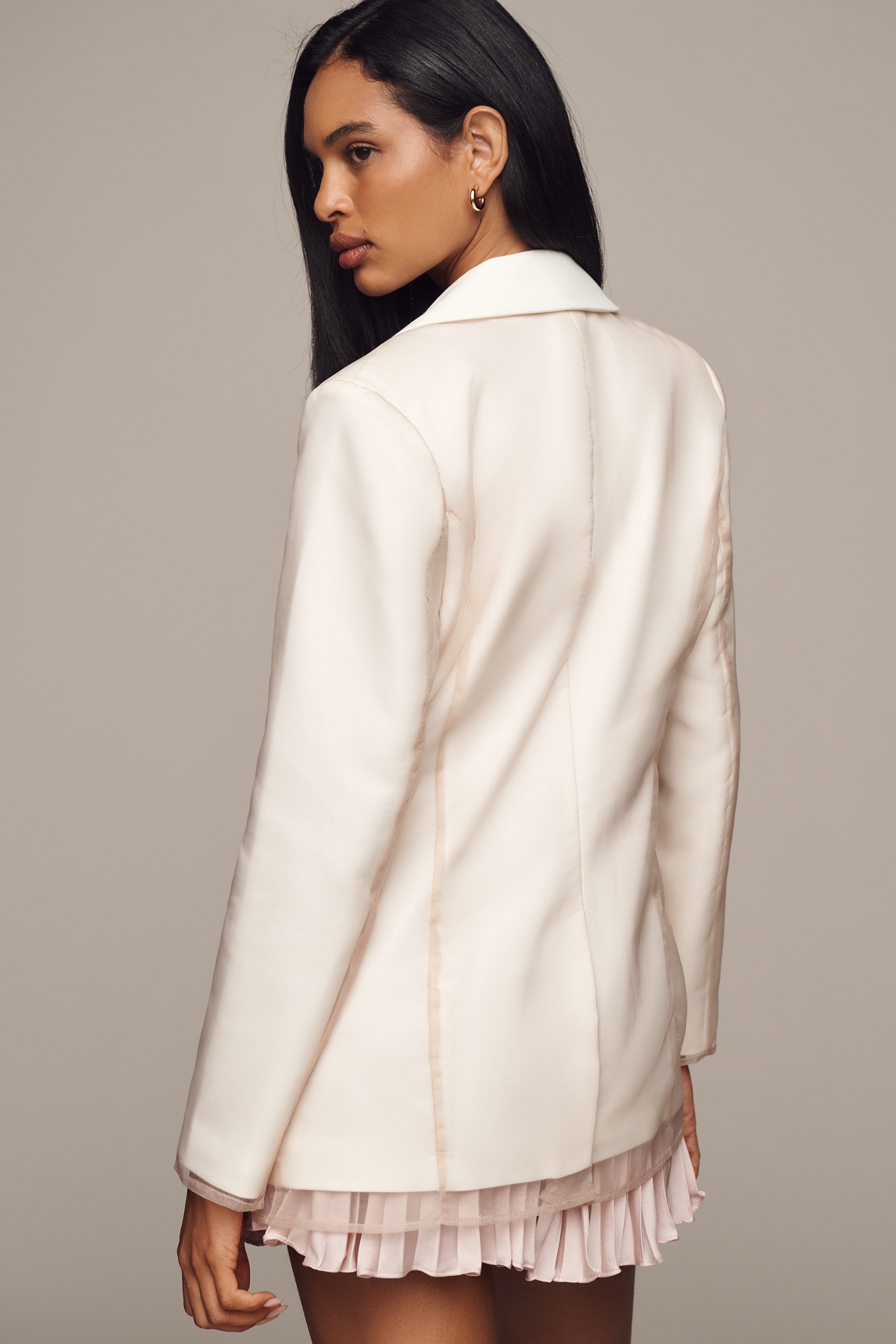 Avec Les Filles Organza Blazer