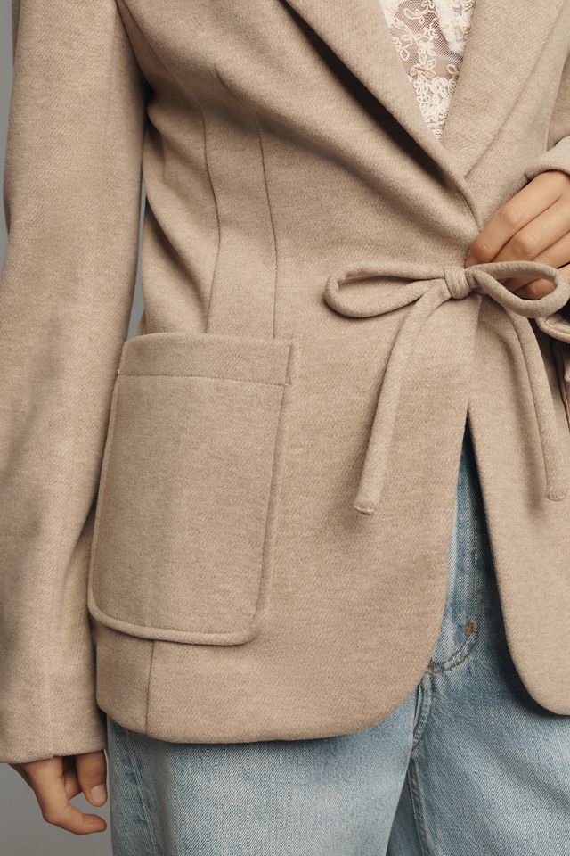 Avec Les Filles Fitted Bow Blazer #3