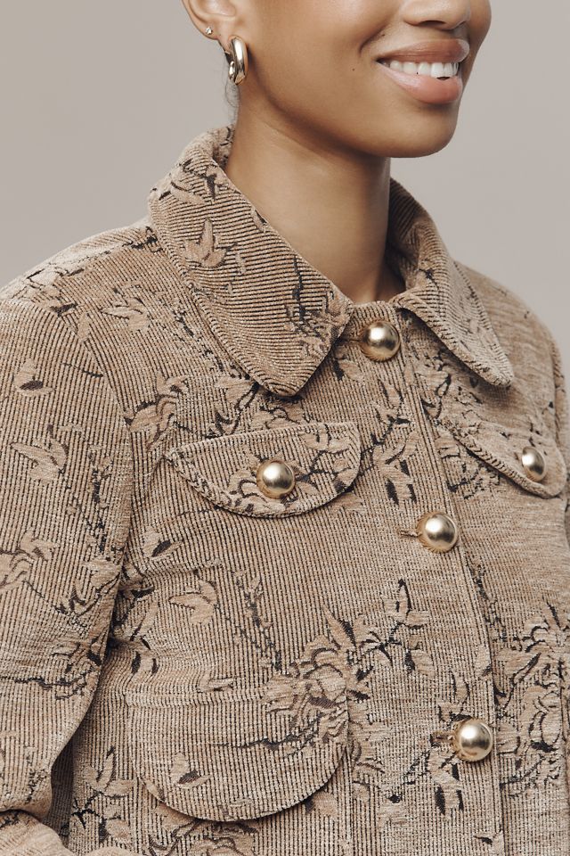 Avec Les Filles Crop Corduroy Jacket #1