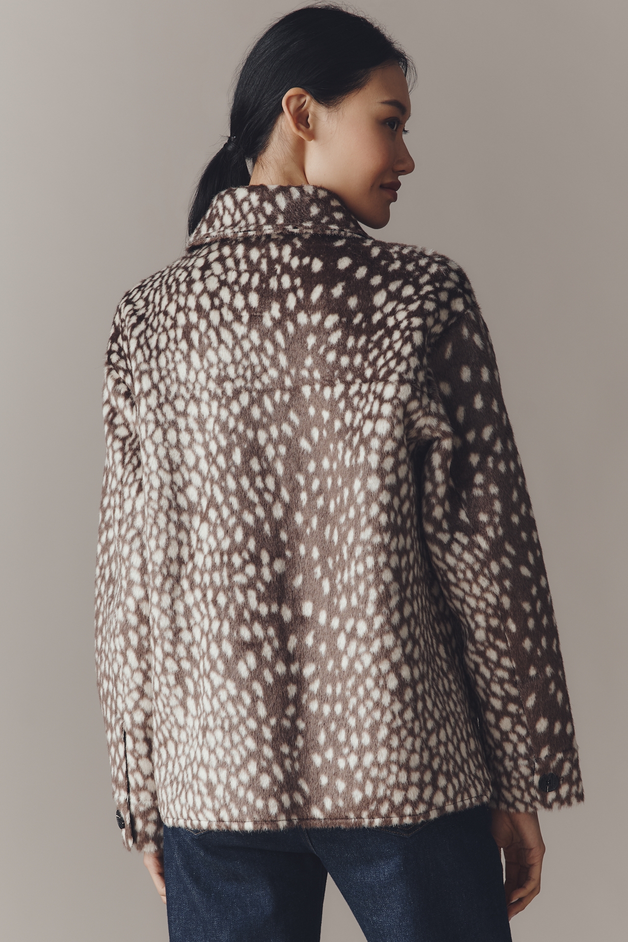Avec Les Filles Faux-Fur Shacket
