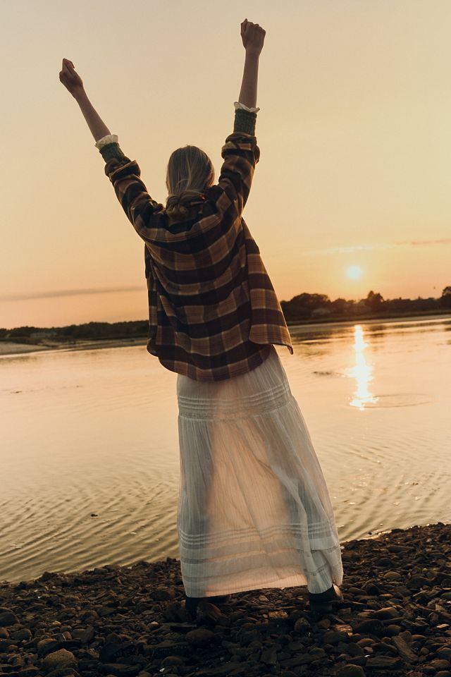 Avec Les Filles Oversized Plaid Wool Blend Shacket