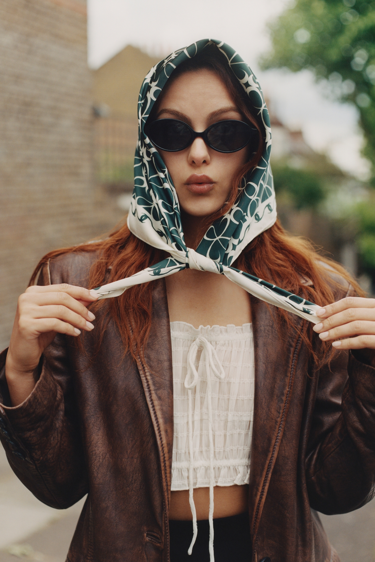 Avec Les Filles Oversized Leather Blazer