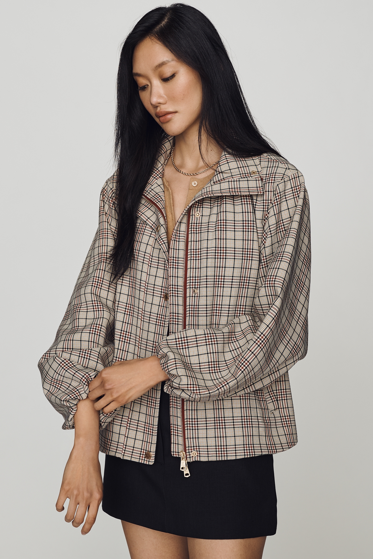 Avec Les Filles Funnel-Neck Anorak