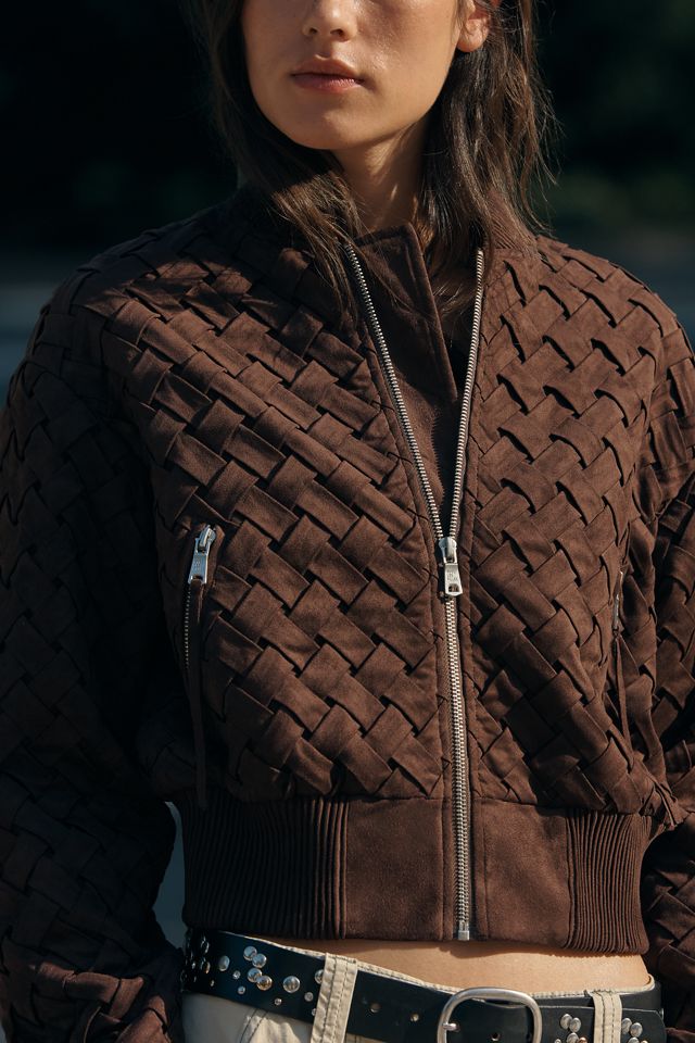 Avec Les Filles Faux Leather Crop Jacket #4