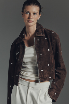 Suede Moto Jacket